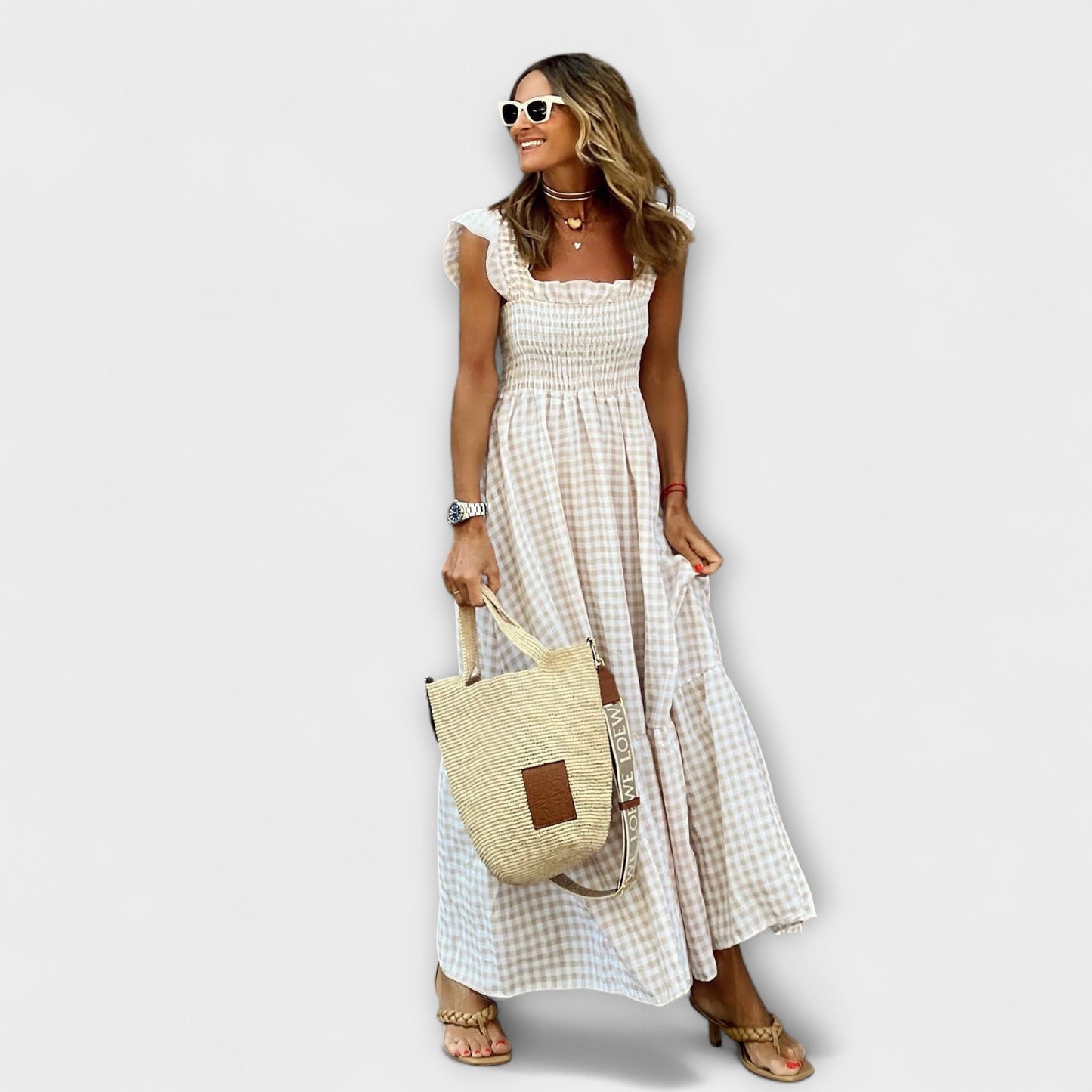 Chic Ruffled Sleeve Maxi Dress for Any Occasion