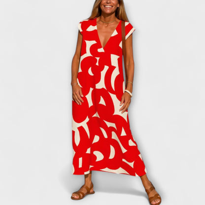 Linae – V-Neck Dress for Any Occasion