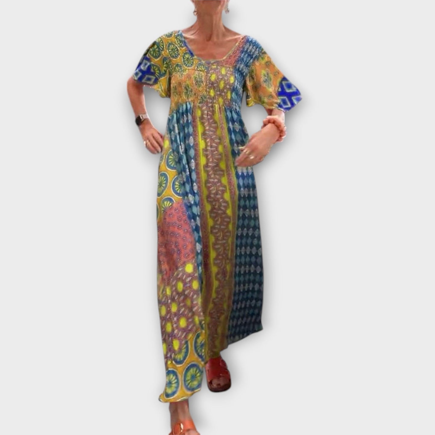 Melania - Colourful Boho Dress for Any Occasion