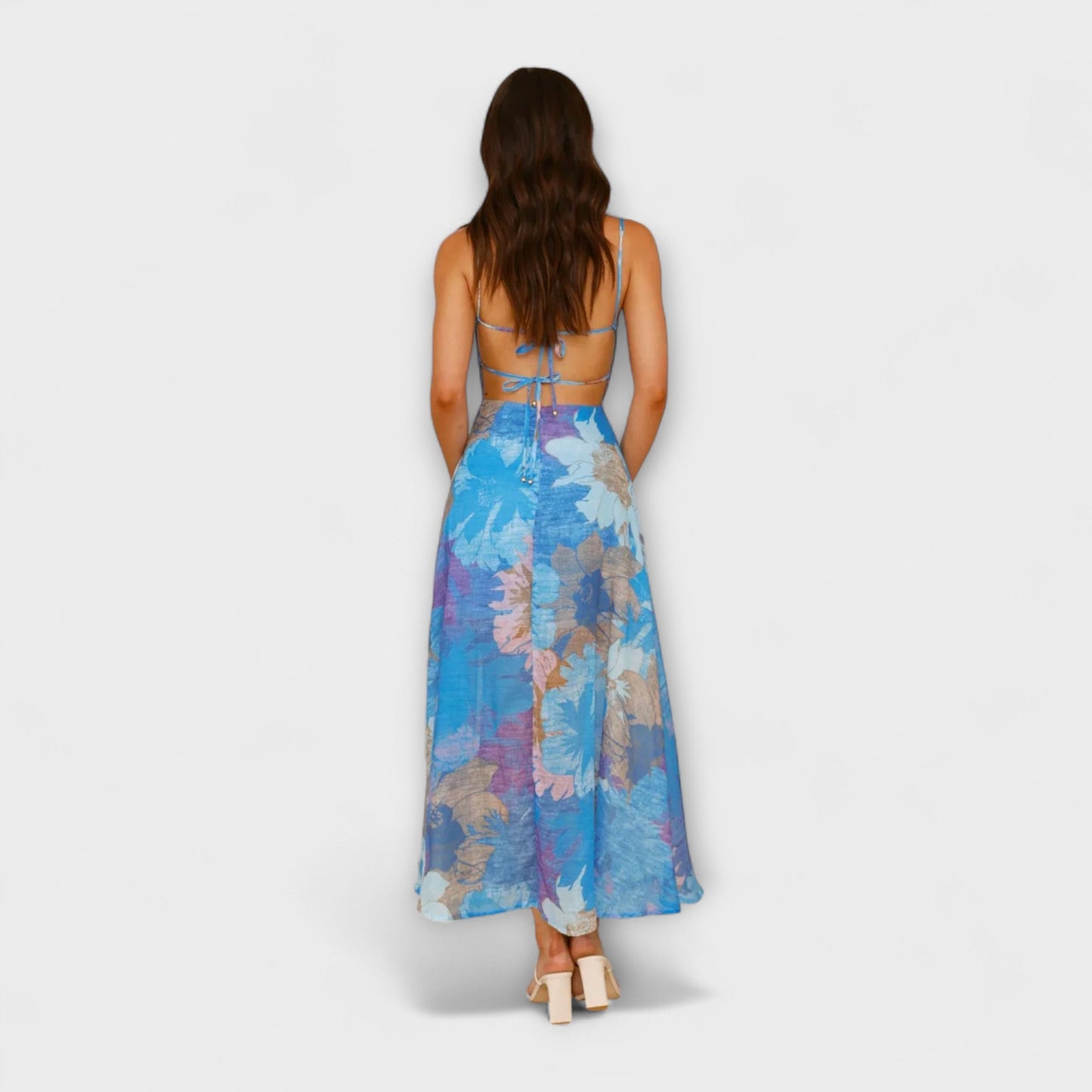 Audrey Floral Print Dress for Women - Ideal for Events and Gatherings