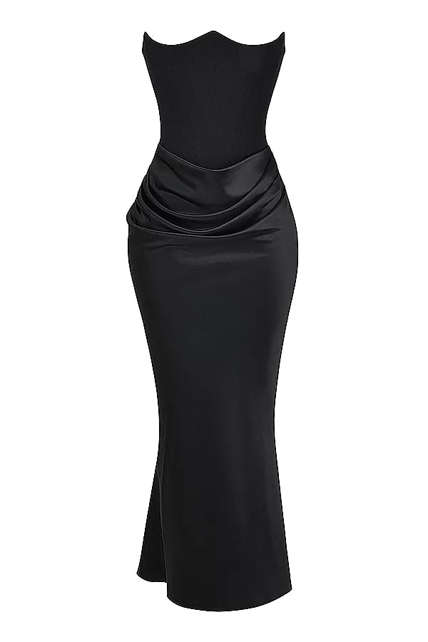 Victoria Noir | Chic Black Wedding Guest Dress