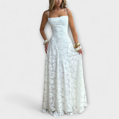 Chic Jacquard Maxi Dress for Special Occasions