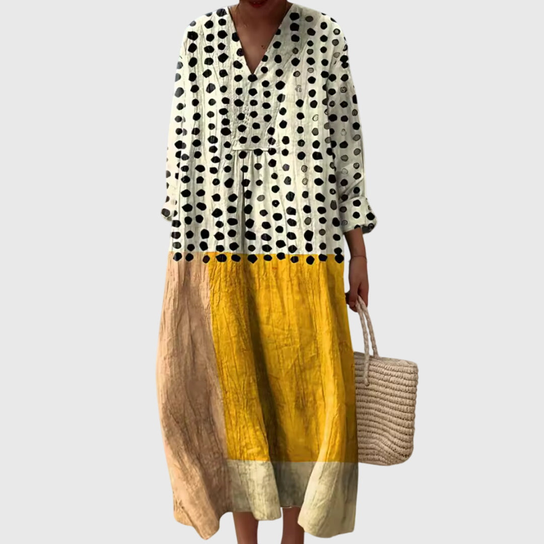 Stephanie™ | Chic Geometric Print Dress for Every Occasion