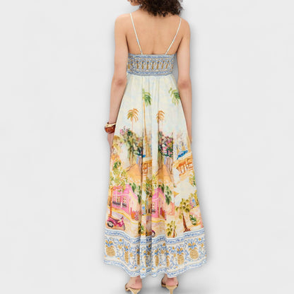 Aracati Multicolour Maxi Dress for Summer Events