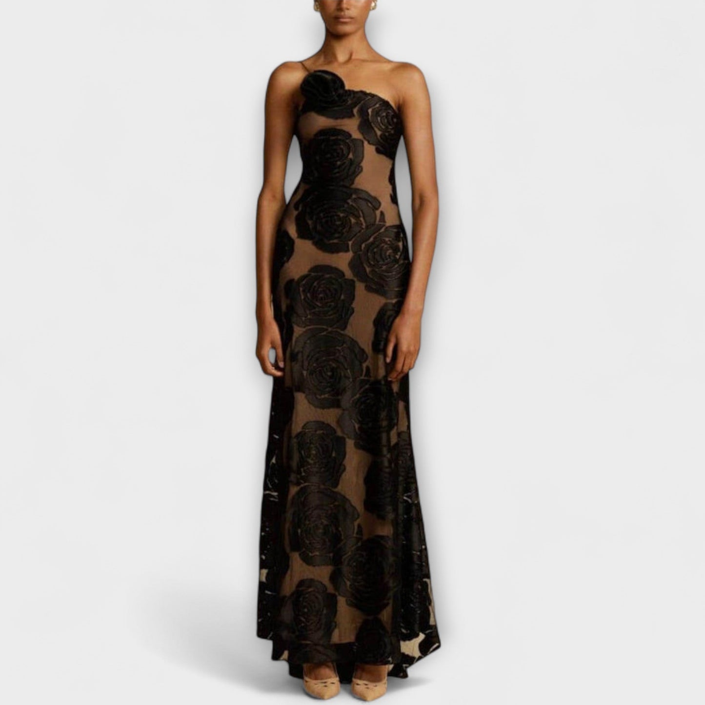 Chic Floral Maxi Dress for Spring Events