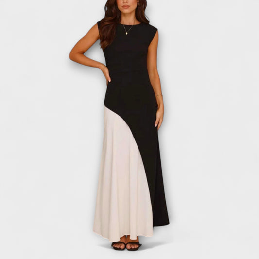 Isabel - Chic Monochrome Colour Block Dress for Every Occasion
