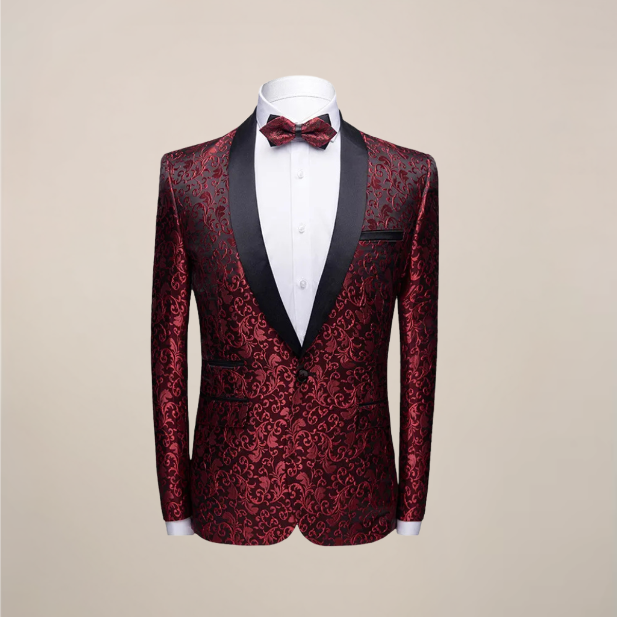 Men's Slim Fit Tuxedo Blazer for Formal Occasions