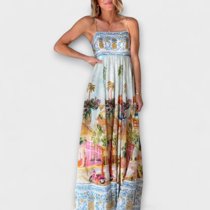 Aracati Multicolour Maxi Dress for Summer Events