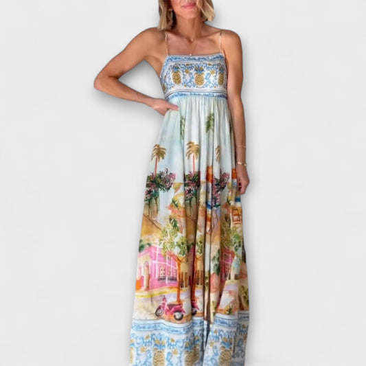Aracati Multicolour Maxi Dress for Summer Events