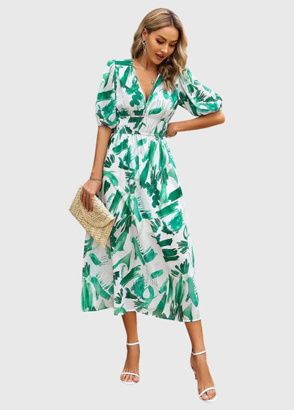 Chic Floral Midi Dress for Any Occasion