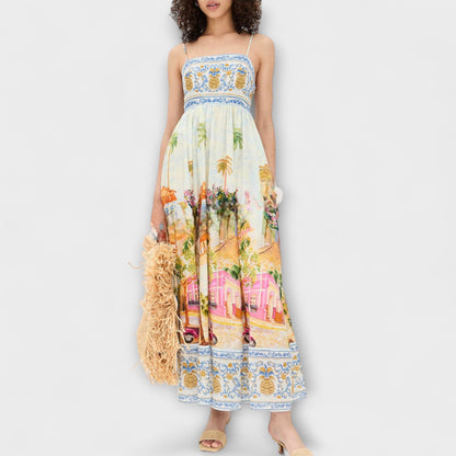 Aracati Multicolour Maxi Dress for Summer Events