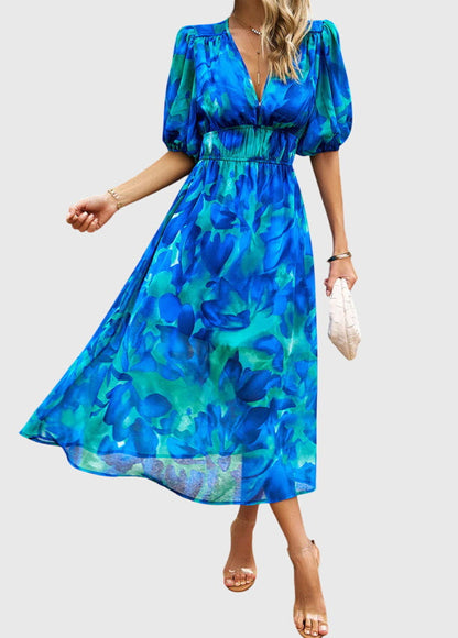 Chic Floral Midi Dress for Any Occasion