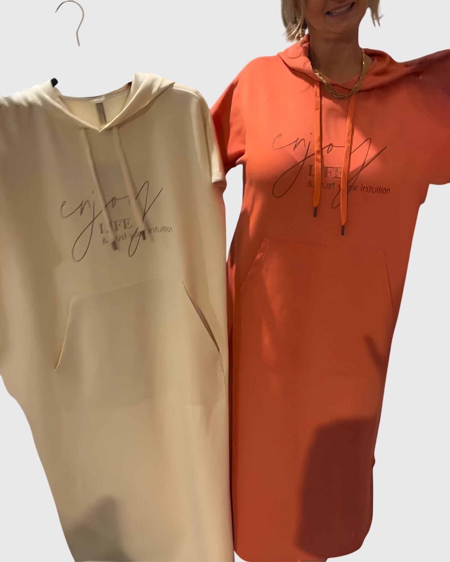 Chic Cotton Hoodie Dress for Everyday Wear