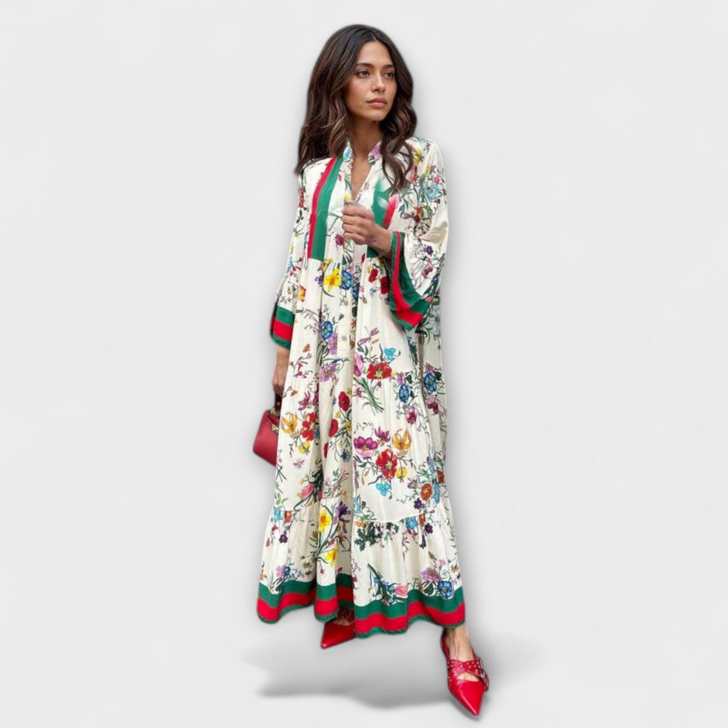 Floral Print Maxi Dress for Special Occasions