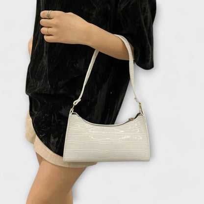 Olivia - Glossy Vegan Leather Handbag for Chic Outings