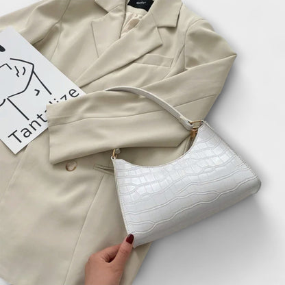 Olivia - Glossy Vegan Leather Handbag for Chic Outings