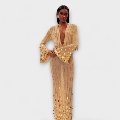 Nova Maxi Signature Dress - Chic Fabric for Any Occasion