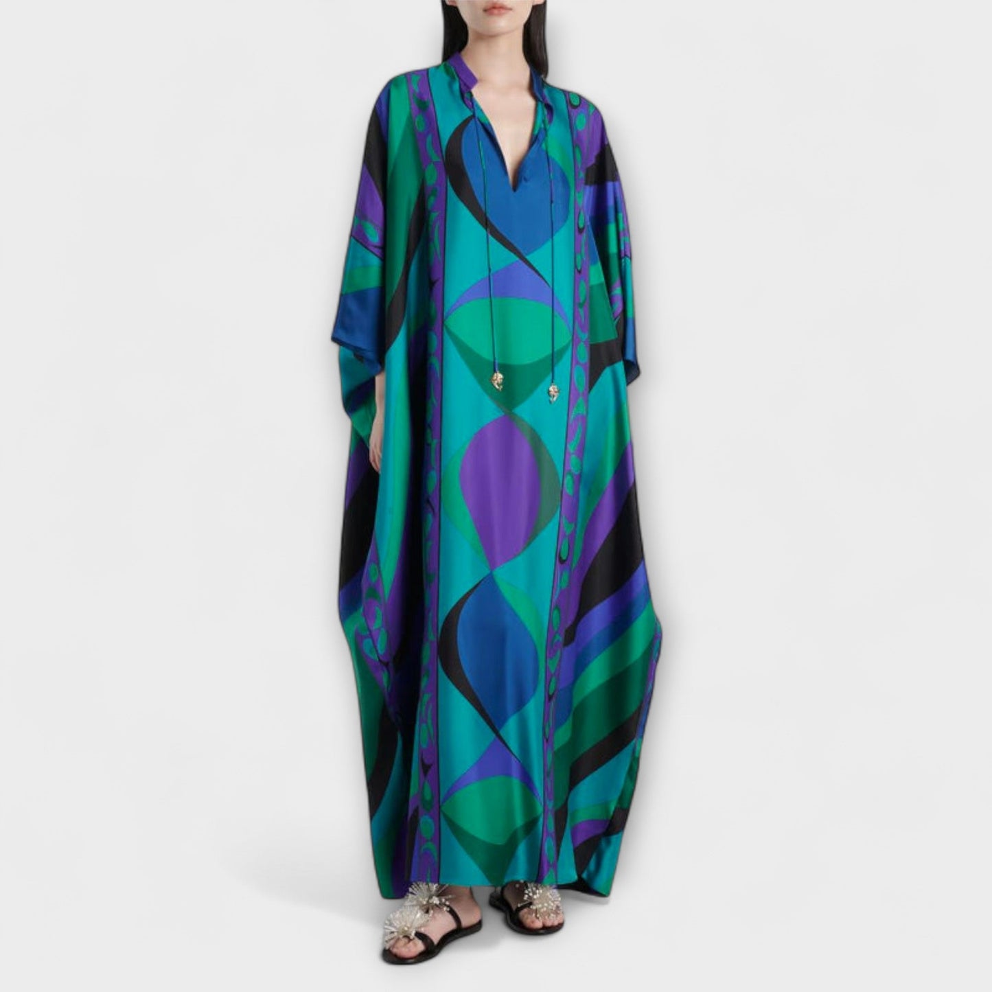 Harper - Colourful Psychedelic Kaftan for Beach & Festival Wear