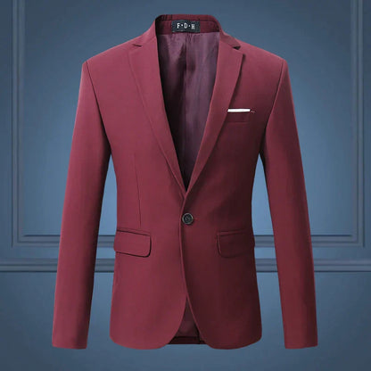 Men's Classic Blazer Jacket for Formal Events