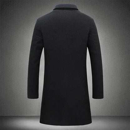 Men’s Classic Overcoat for Year-Round Formal Wear