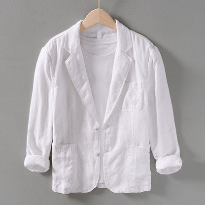Men's Linen Blazer for Smart Casual Wear