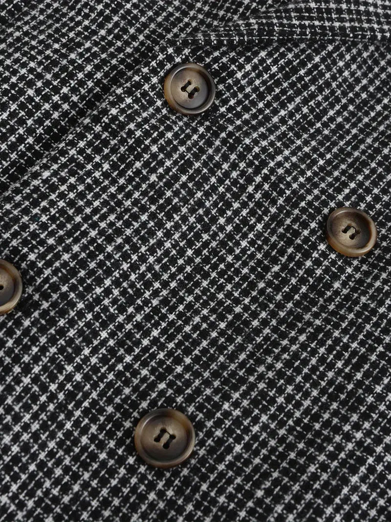 Men’s Slim Fit Check Blazer for Smart Casual Events