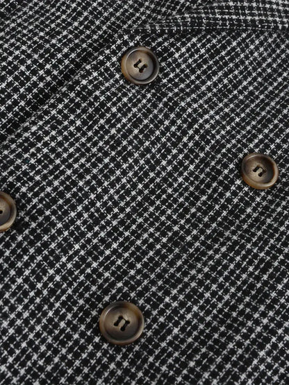 Men’s Slim Fit Check Blazer for Smart Casual Events