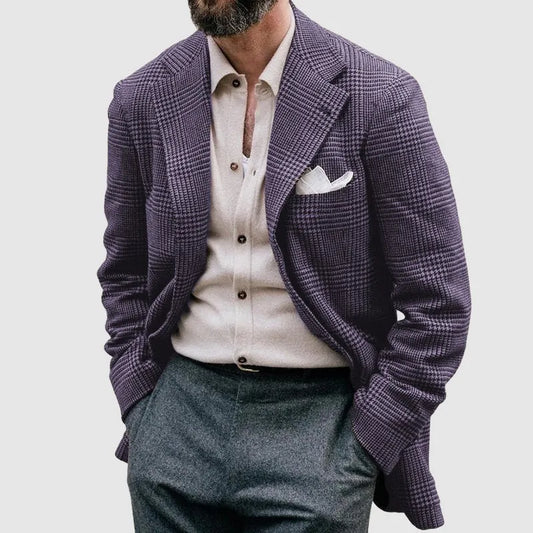Men’s Checkered Blazer – Stylish Fabric for Any Occasion