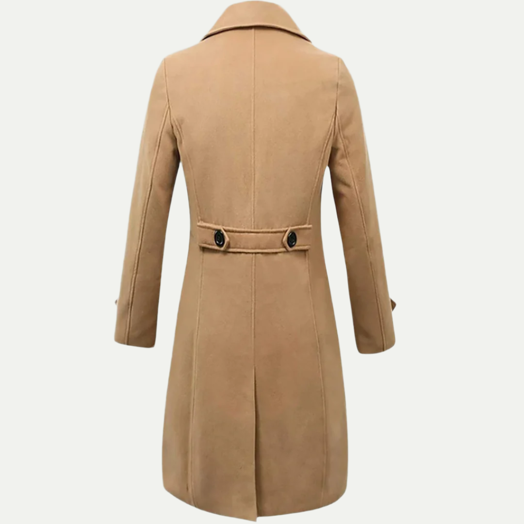 Men's Longline Trench Coat - Italian Style for Any Occasion