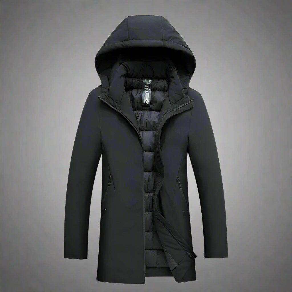 Men’s Hooded Winter Jacket - Stylish Insulated Outerwear