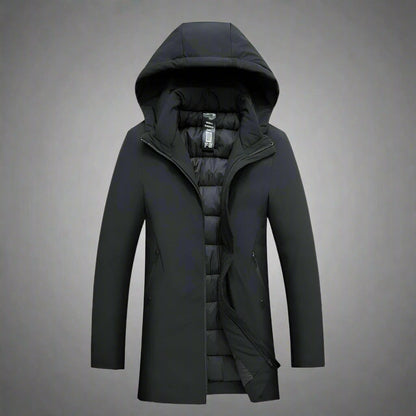 Men’s Hooded Winter Jacket - Stylish Insulated Outerwear