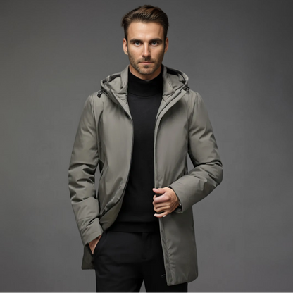 Men’s Hooded Winter Jacket - Stylish Insulated Outerwear