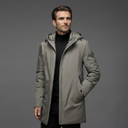 Men’s Hooded Winter Jacket - Stylish Insulated Outerwear