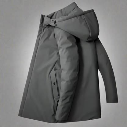 Men’s Hooded Winter Jacket - Stylish Insulated Outerwear