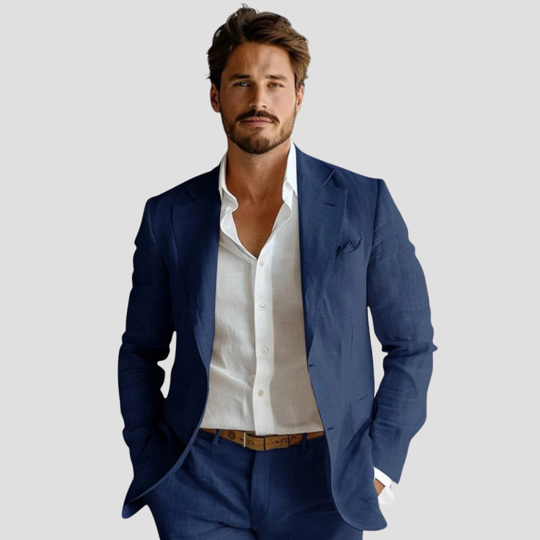 Men's Linen Summer Blazer – Stylish Jacket for Sophisticated Warm-Weather Wear