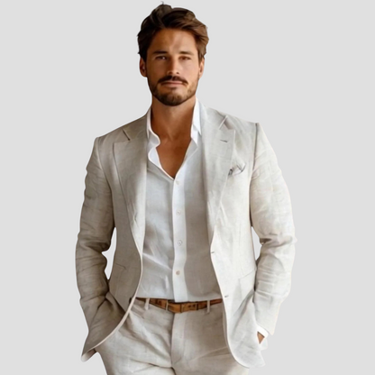 Men's Linen Summer Blazer – Stylish Jacket for Sophisticated Warm-Weather Wear