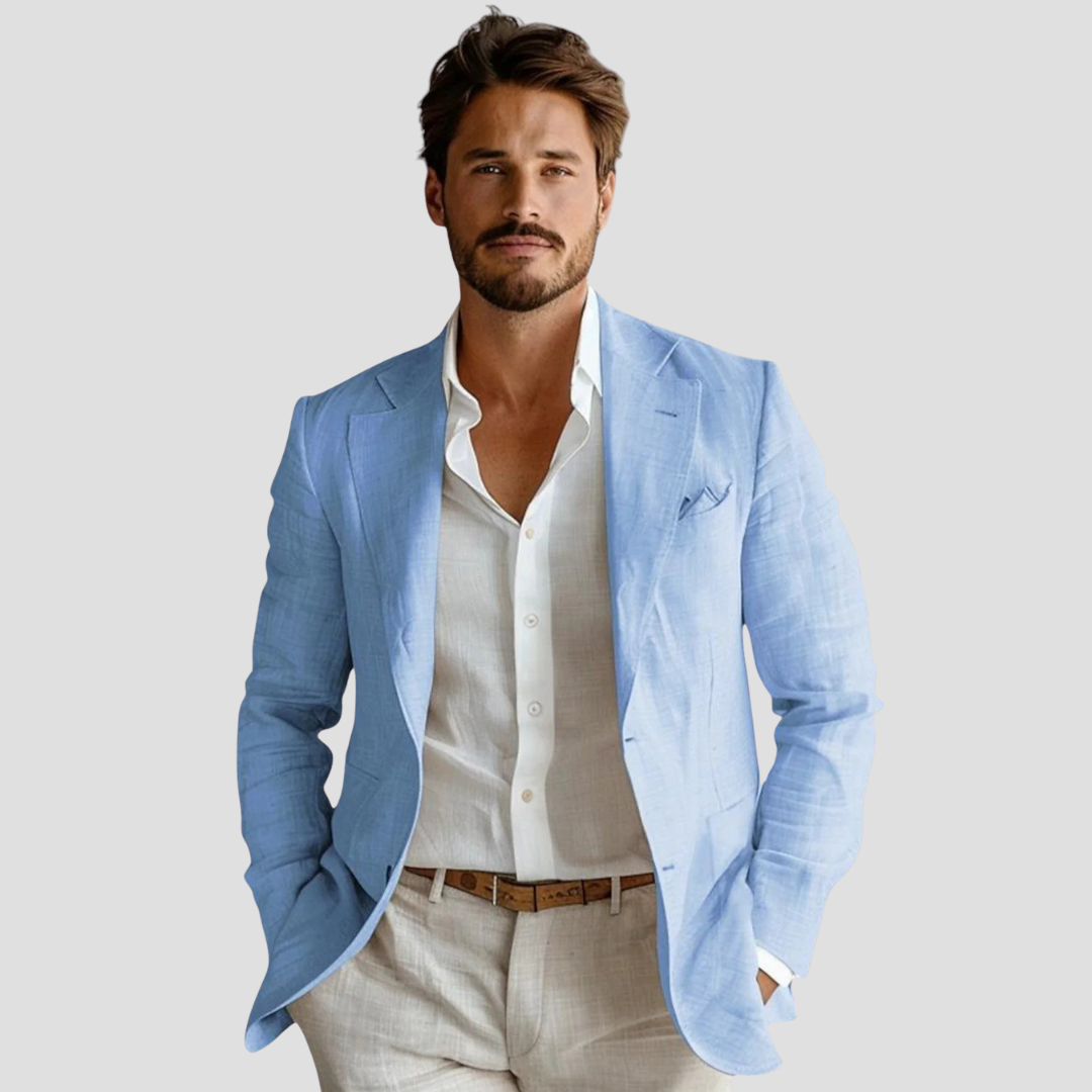 Men's Linen Summer Blazer – Stylish Jacket for Sophisticated Warm-Weather Wear