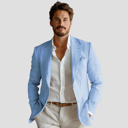 Men's Linen Summer Blazer – Stylish Jacket for Sophisticated Warm-Weather Wear