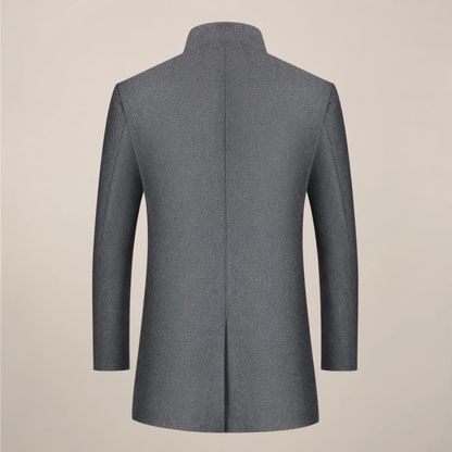 Men’s Slim Fit Winter Coat with Stand Collar