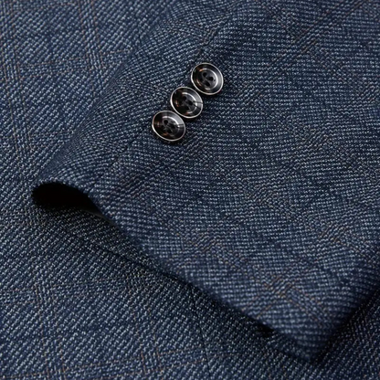 Men's Plaid Blazer - Stylish Check Jacket for Formal and Casual Events