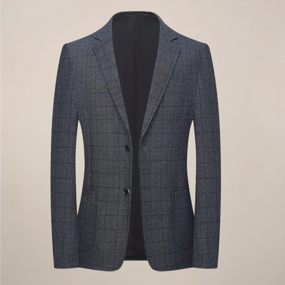 Men's Plaid Blazer - Stylish Check Jacket for Formal and Casual Events