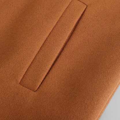 Men's Minimalist Button Winter Coat for Smart Casual Wear