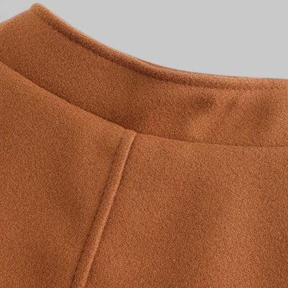 Men's Minimalist Button Winter Coat for Smart Casual Wear