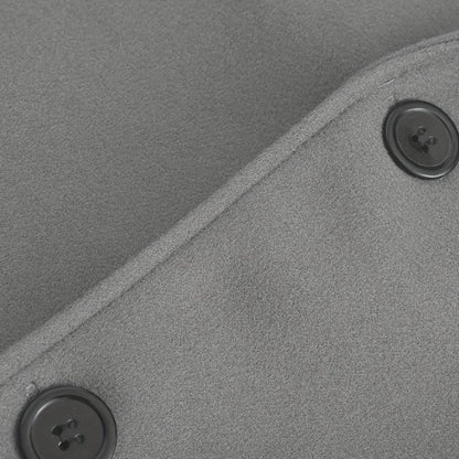 Men's Minimalist Button Winter Coat for Smart Casual Wear