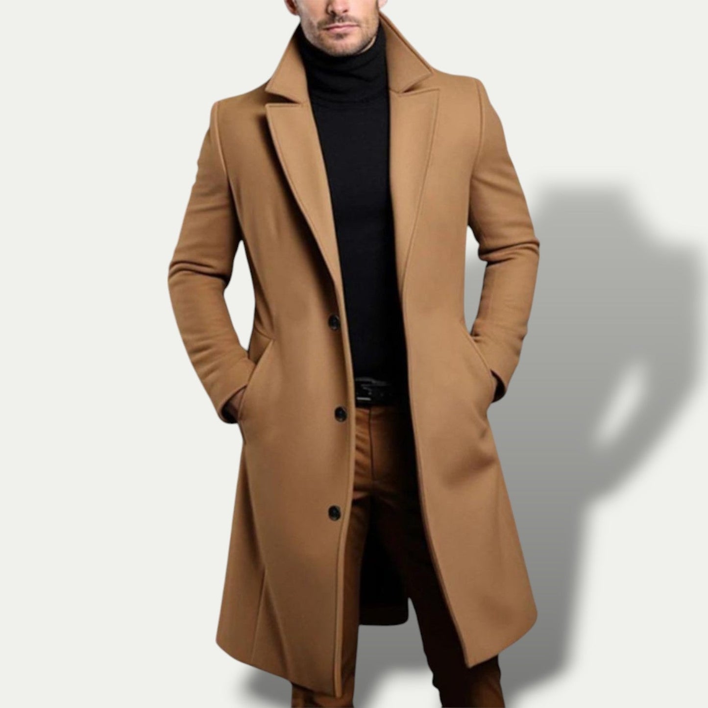 Men's Long Coat - Stylish All-Season Outerwear