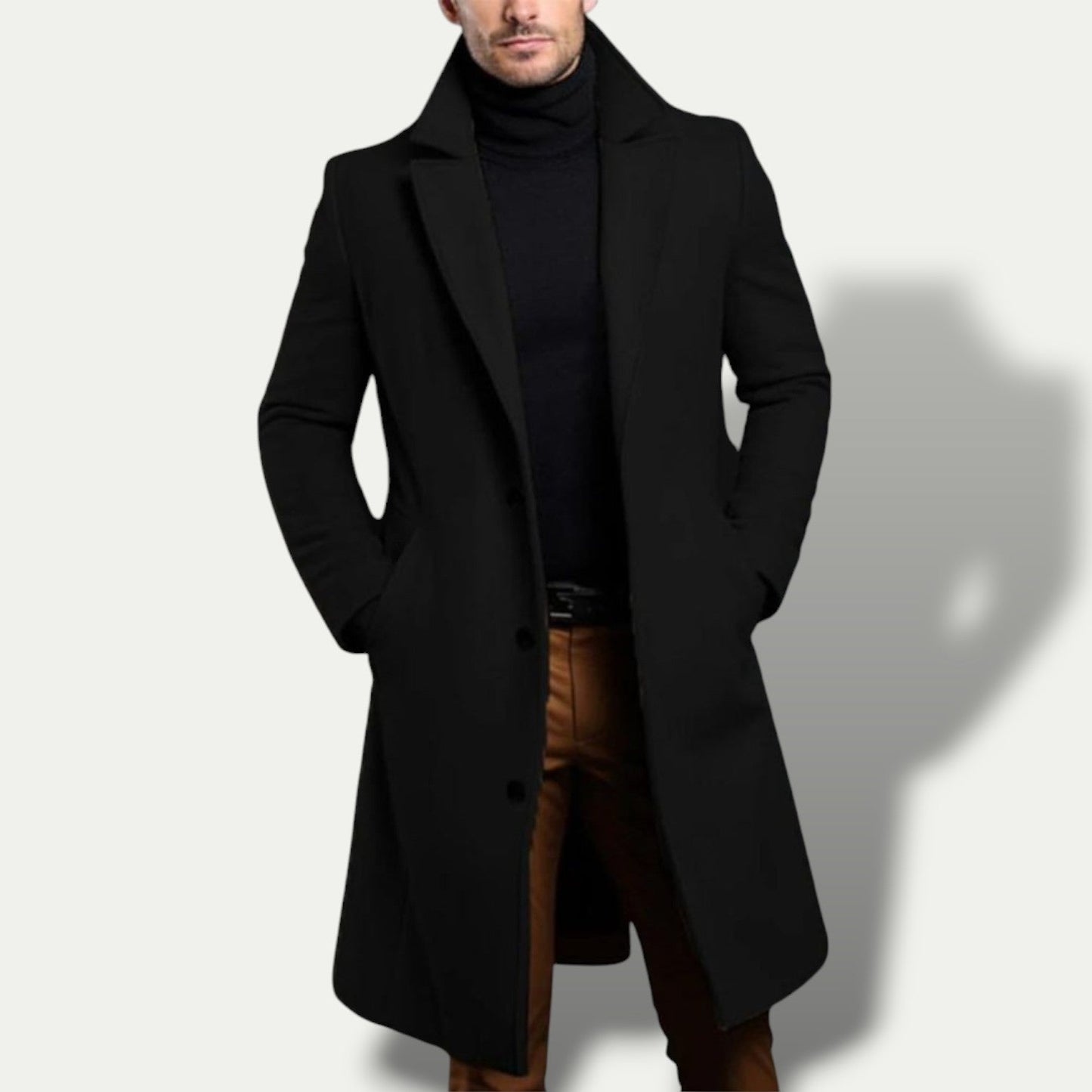 Men's Long Coat - Stylish All-Season Outerwear