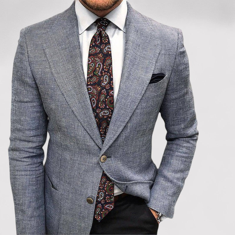 Men's Slim Fit Blazer for Smart-Casual Events