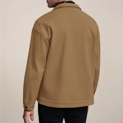 Men's Stylish Button-Up Jacket for Autumn & Winter Wear