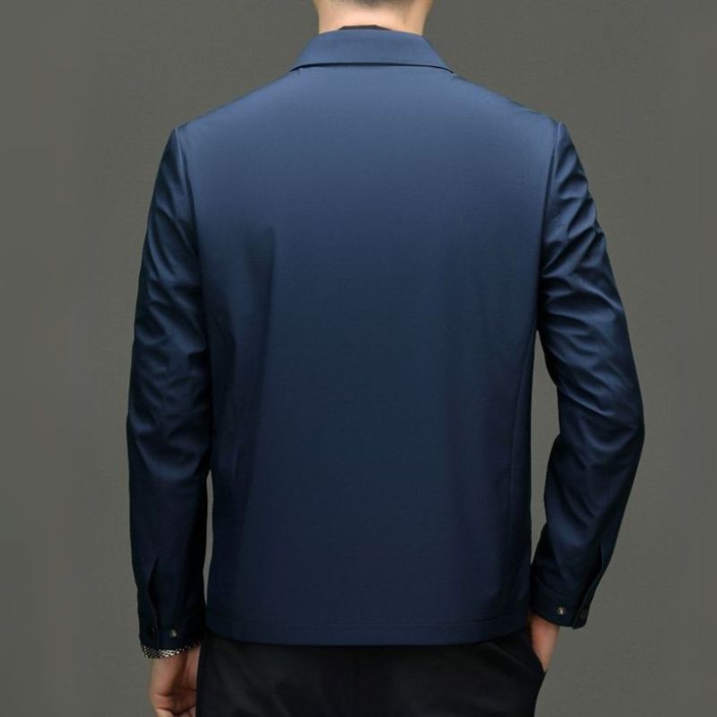 Men's Minimalist Zip-Up Jacket for All Seasons