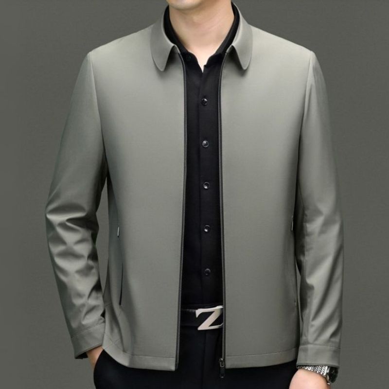 Men's Minimalist Zip-Up Jacket for All Seasons